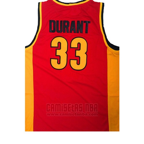 Camiseta Oak Hill Kevin Durant #33 Rojo